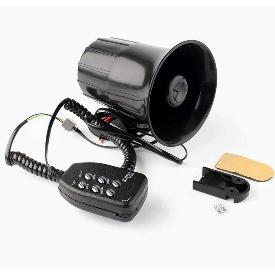 Klakson Sirine Patwal Polisi TOA 6 Suara Modul + Speaker Motor Mobil