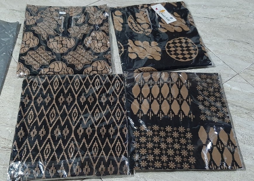 Tunik Batik Jumbo Ld 120 Standar Ld 104 Lawasan Coklat - Tunik Lawasan - Tunik Batik Sogan