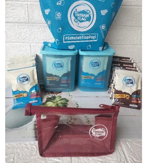 

TOP PRODUK isi 10 gratis toples dan goodie bag susu bubuk Frisian flag completa coklat dan vanila;