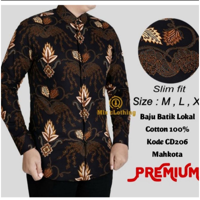 New Baju distro batik kemeja batik pria modern new arrival baju distro bordir