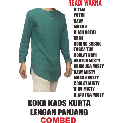 KAOS KURTA PRIA LENGAN PANJANG