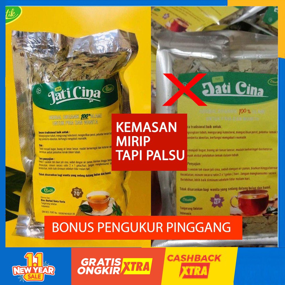 Teh Diet By Jelita 40gr Teh Pelangsing Alami Daun Jati Cina Herbal Halal Shopee Indonesia