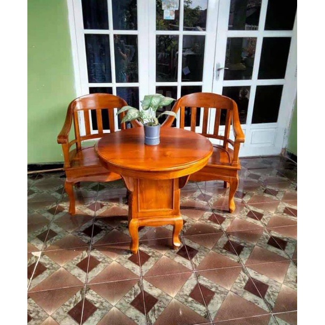 KURSI TERAS, FURNITURE, KURSI JATI, TERAS CANTIK, TERAS KLASIK