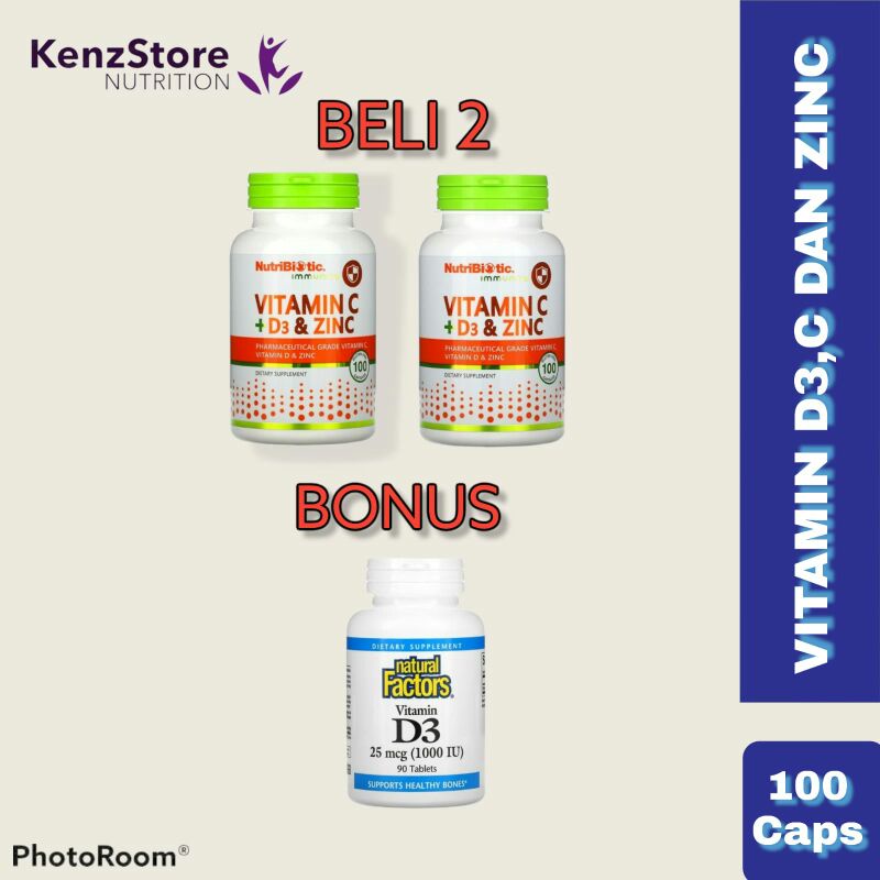 NUTRIBIOTIC Vitamin C D3 dan Zinc
