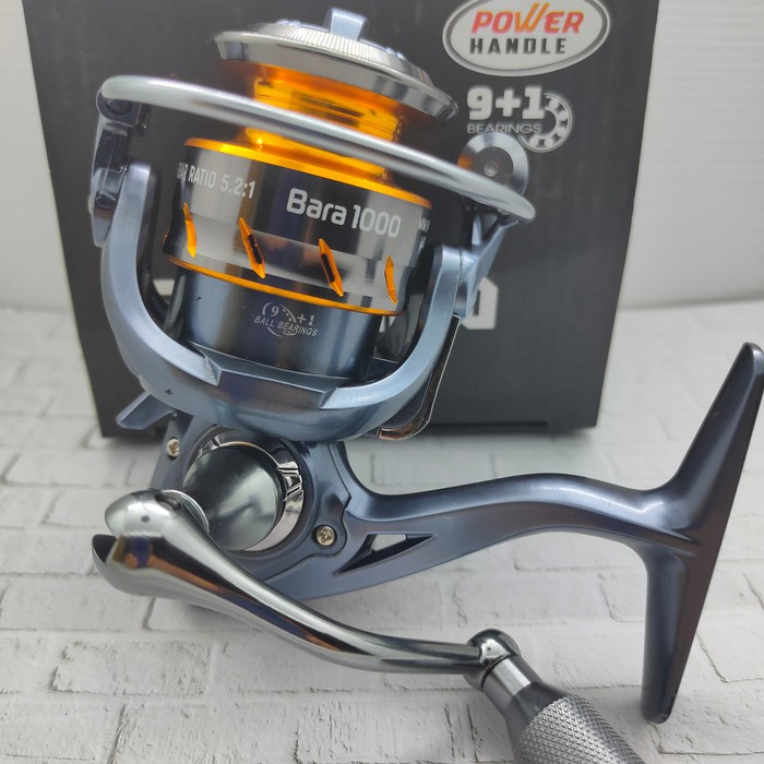 Shishamo Bara 800 1000 10BB Max Drag 5.5kg Power Handle Reel Spinning Original Murah Best Seller
