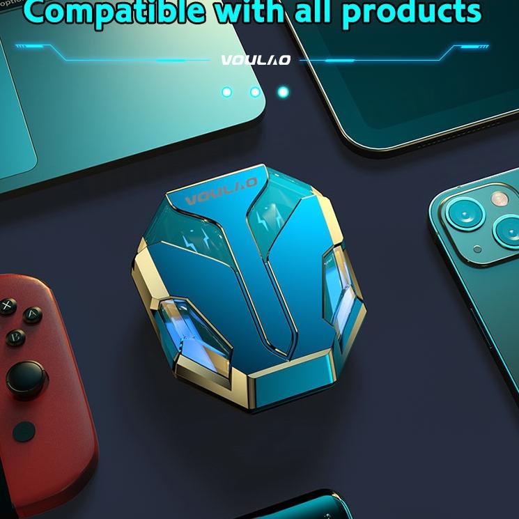 Diskon Minggu Ini VOULAO GM4 Wireless Headset Bluetooth Gaming Noise Reduction Earphone HiFi Stereo 