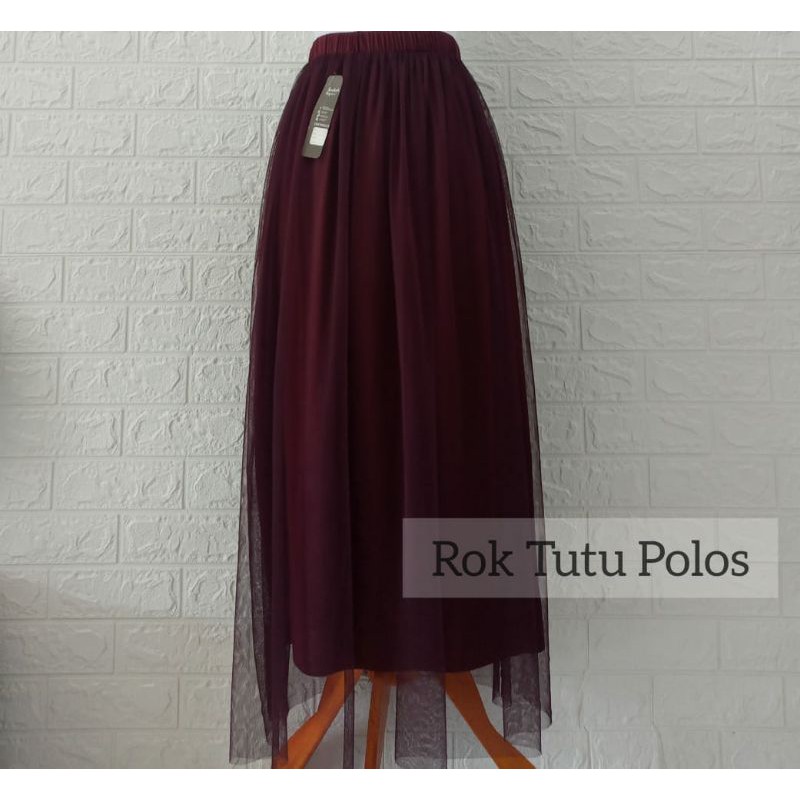 ROK TUTU POLOS TERMURAH REAL PICT 100% BISA BAYAR DITEMPAT