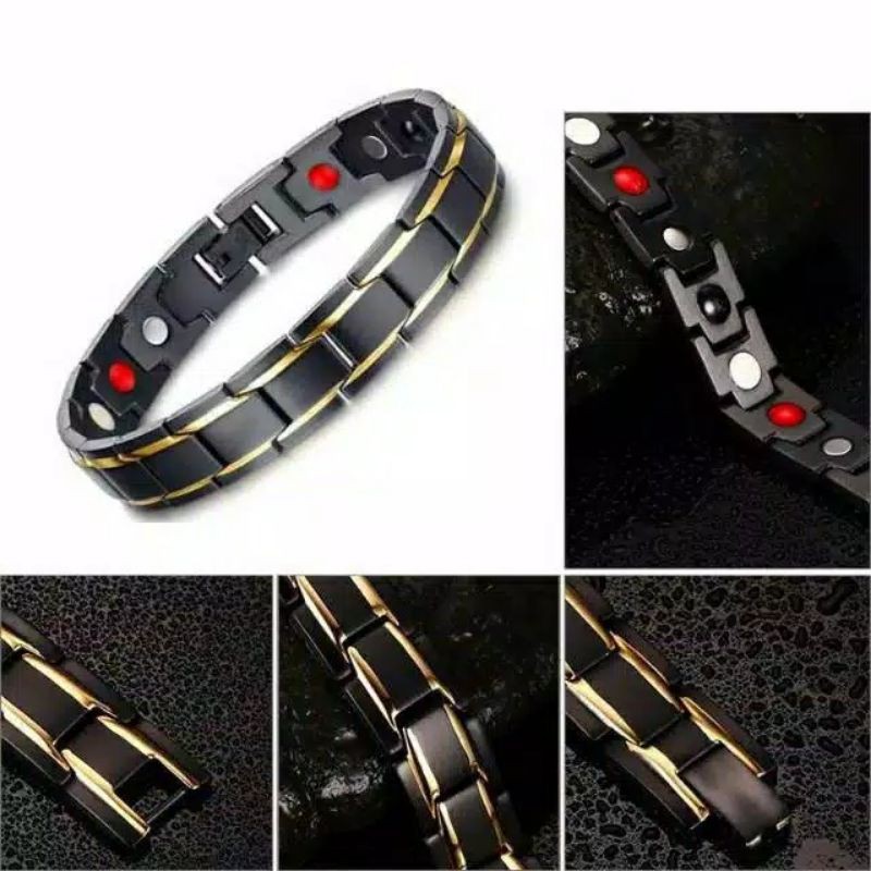 GELANG KESEHATAN MAGNET TITANIUM PRIA&WANITA|ORIGINAL