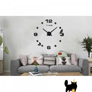 Jam Dinding DIY Giant Wall Clock Burung - [Hitam] Citcatlife | Shopee