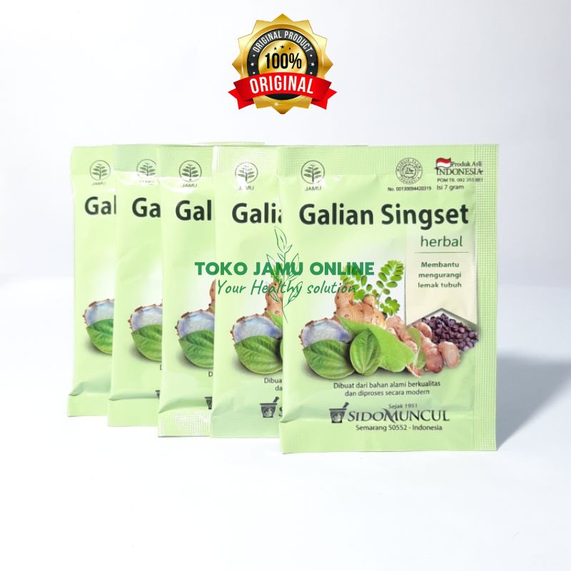 

Jamu Galian Singset Sidomuncul - Membantu Mengurangi Lemak Tubuh (Isi 10 Sachet)