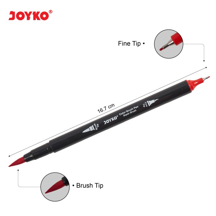 

TULIS-ALAT- COLOR BRUSH PEN PENA KUAS WARNA JOYKO CLP-13 12 WARNA COLOR -ALAT-TULIS.