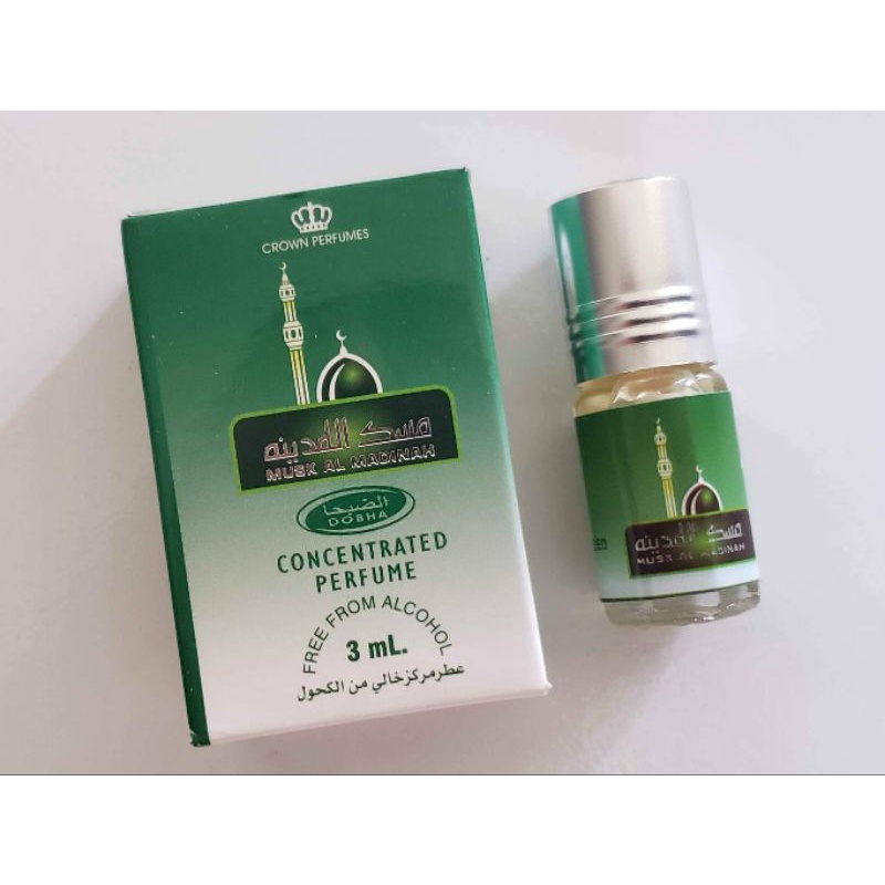 MUSK AL MADINAH Parfum DOBHA Kemasan 3ml Roll On Non Alkohol