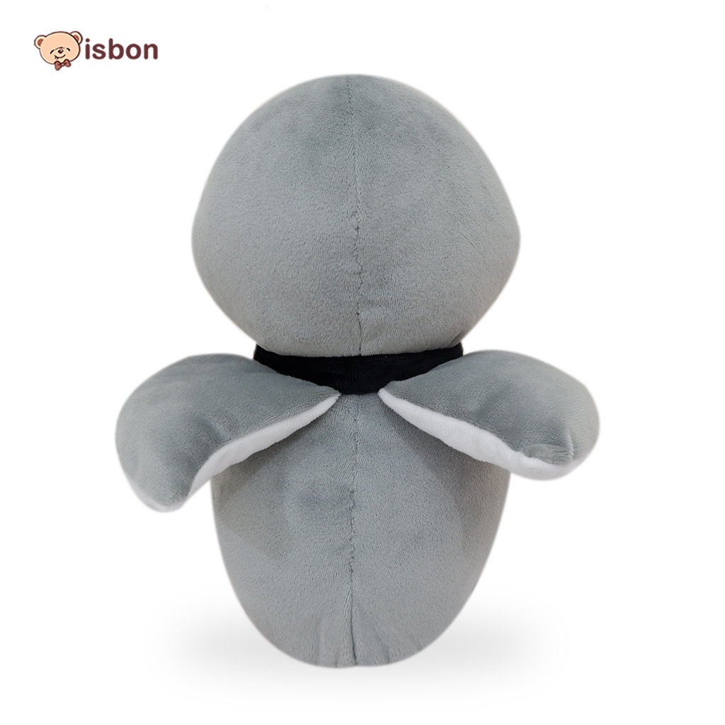 Boneka pinguin syal grey warna abu-abu untuk kado natal dan hadiah ulang tahun musim dingin bahan premium lulus SNI-istana boneka