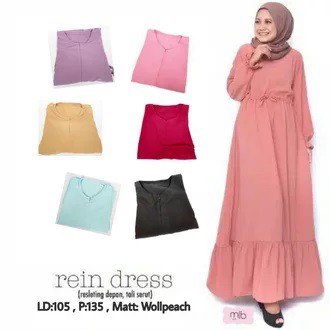 Baju gamis wanita terbaru gamis Remaja kekinian modern 2021 wanita dress Rein maxy