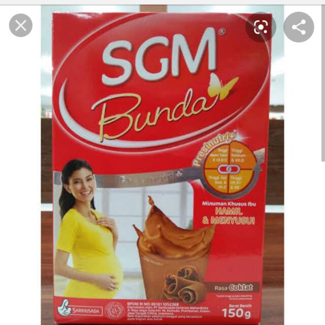 

Sgm bunda coklat 150gr