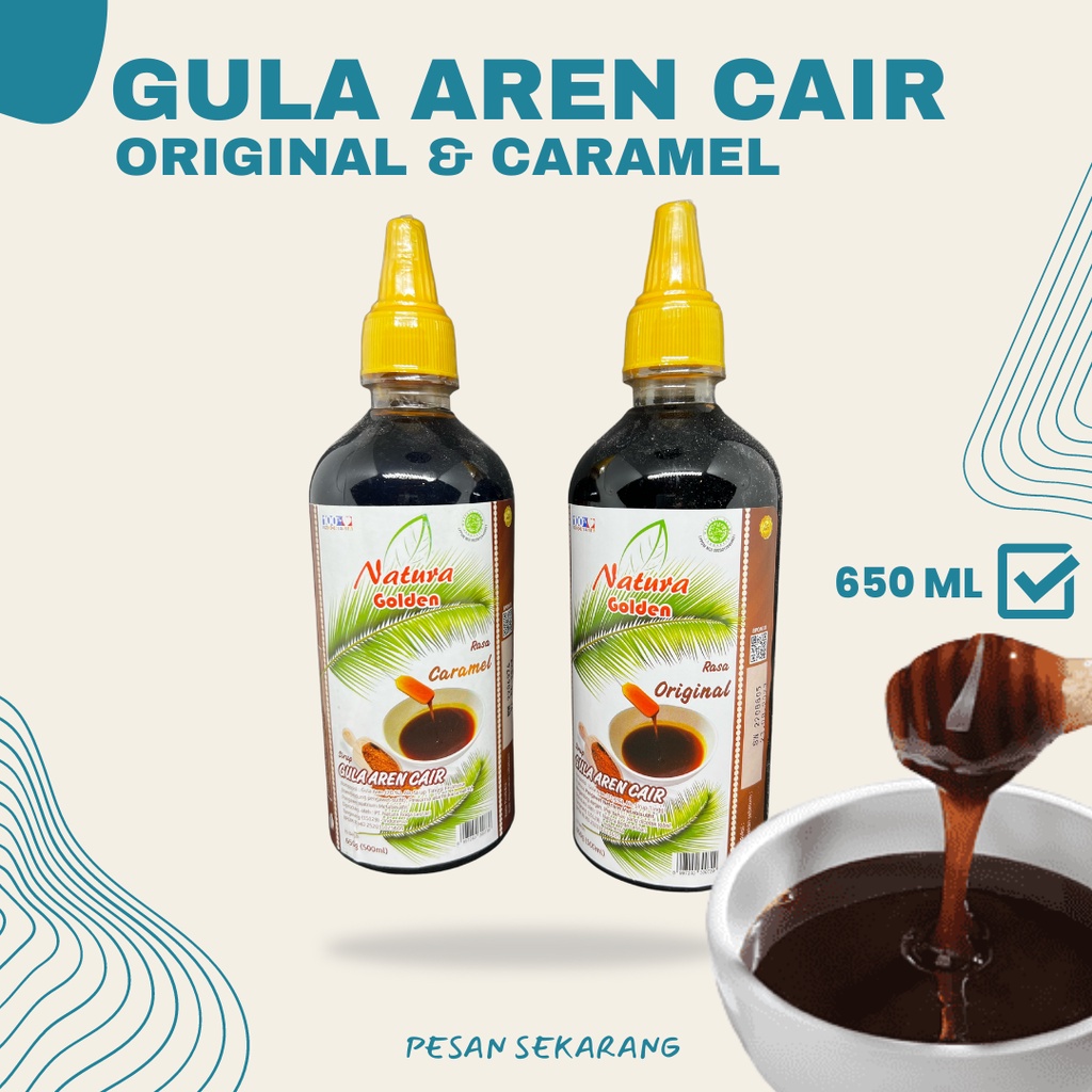 

Natura Gula Aren Cair Original Caramel 650 ML Cobain Dulu!
