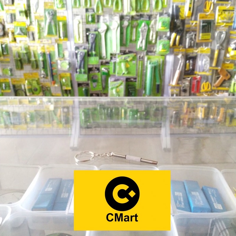GANTUNGAN KUNCI OBENG PLUS MINUS BOLAK BALIK KEYCHAIN MOBIL MOTOR CMart