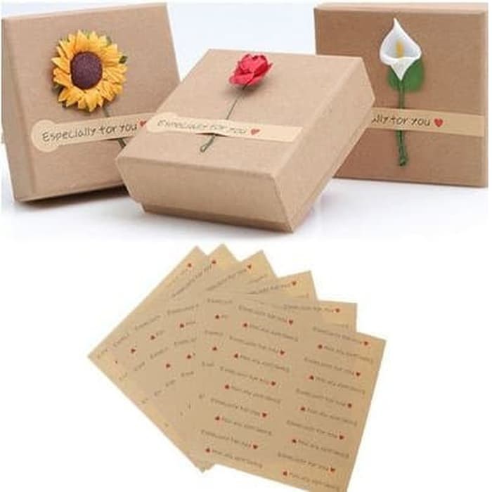 Paper Tags Sticker &quot;ESPECIALLY FOR YOU&quot; - Tube Shape (1sheet/20pcs)