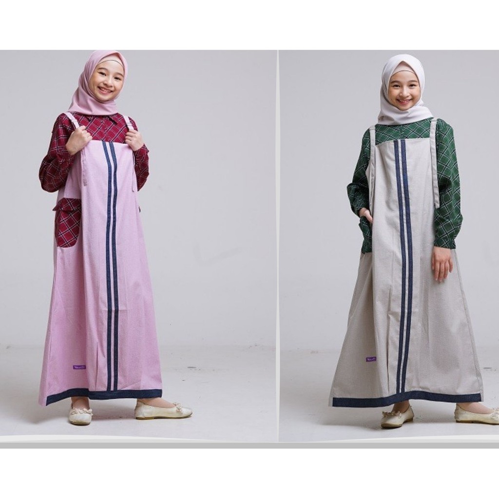 NIBRAS TEEN NT 58 SETELAN OVERALL ANAK REMAJA TERBARU DUSTY PINK, MILK CHOCLATE XS,S,M,L,XL