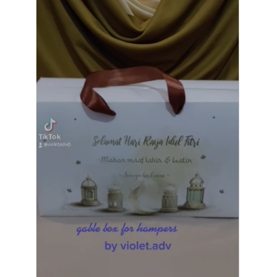 

Gable Box. softbox hampers. kue kering, giftbox, bridesmaid, ulang tahun