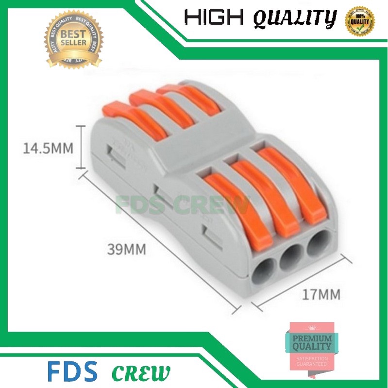 Terminal Listrik Stop Kontak Kabel Sambungan PCT Konektor 2/3/4/5/8 pin Terminal LT 422 623