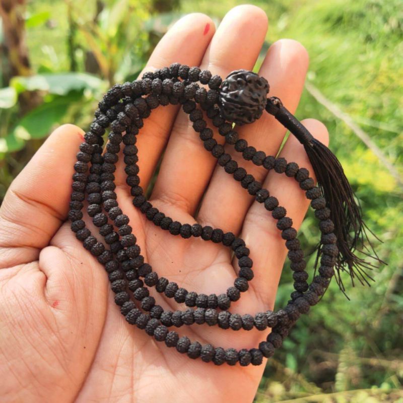 kalung jenitri rudraksha kecil hitam