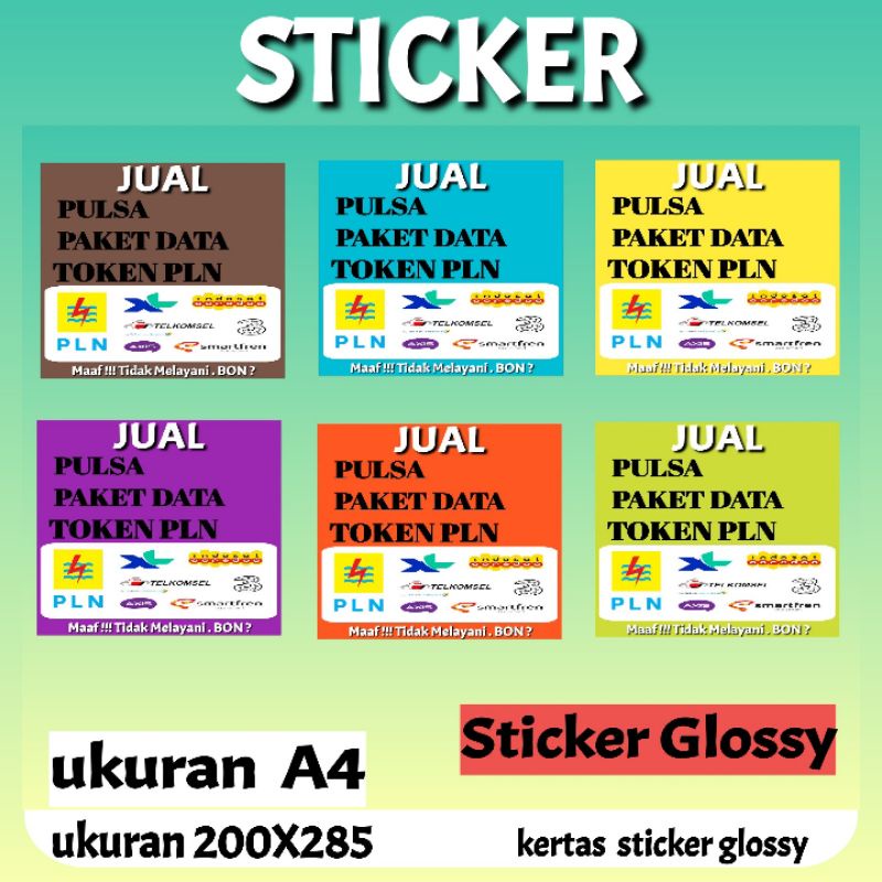 

STICKER JUALAN UNTUK DI KONTER DAN PHONCEL JS57D