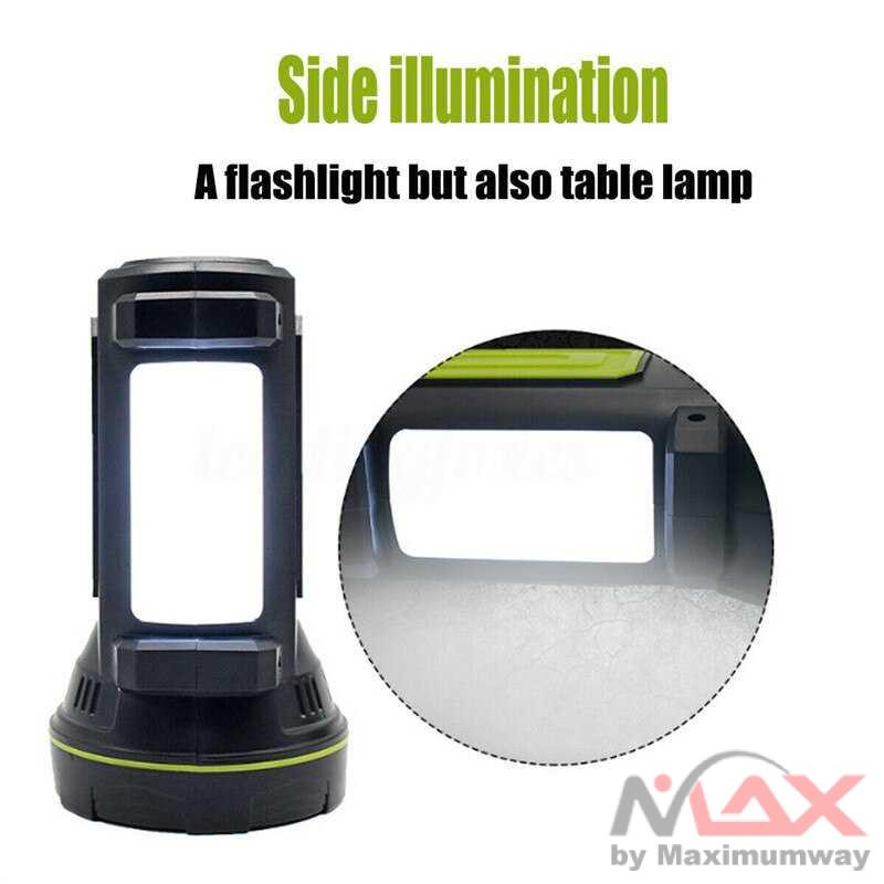 Senter LED SUPER TERANG outdoor Super Bright Rechargeable 10W 13500 Lumens waterproof anti air 13500LM Portable LED Spotlight Camping Lantern Waterproof Flashlight Searchlight USB Rechargeable Hiking Light Portable Torch