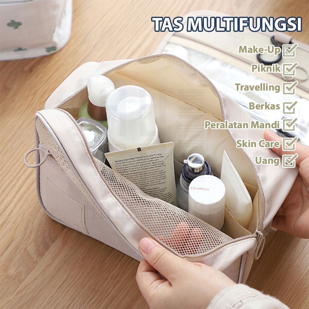 HUGO Tas Penyimpanan Kosmetik Tas Makeup Aksesoris Multifungsi Travel Bag Pouch Makeup Organizer