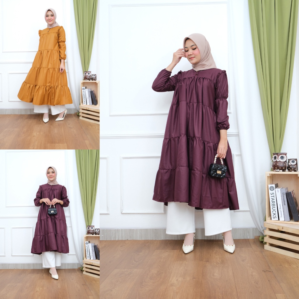 LIVI MIDI DRESS KATUN IMPORT PREMIUM LOOKS BR