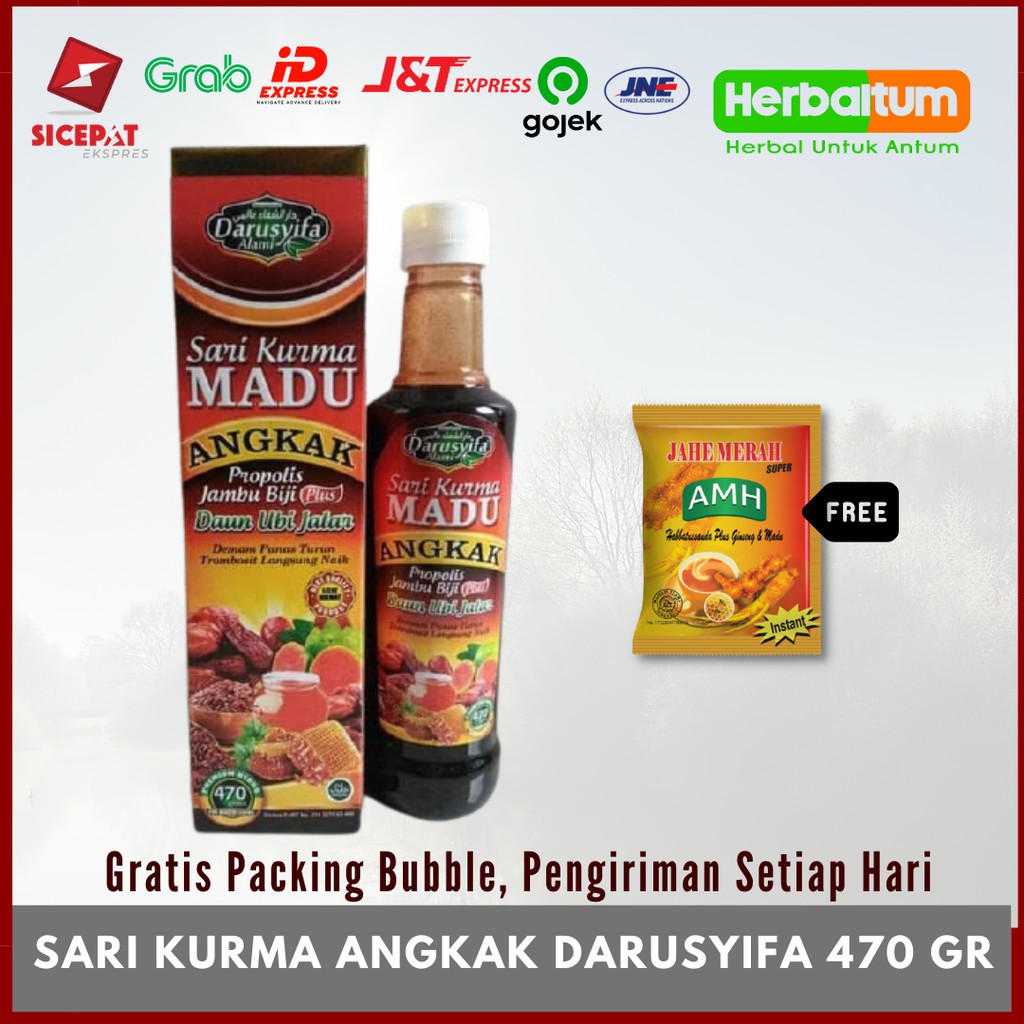 

Sari Kurma Madu Angkak Darusyifa - Herbal DBD, Tipes, Meningkatkan HB Darah