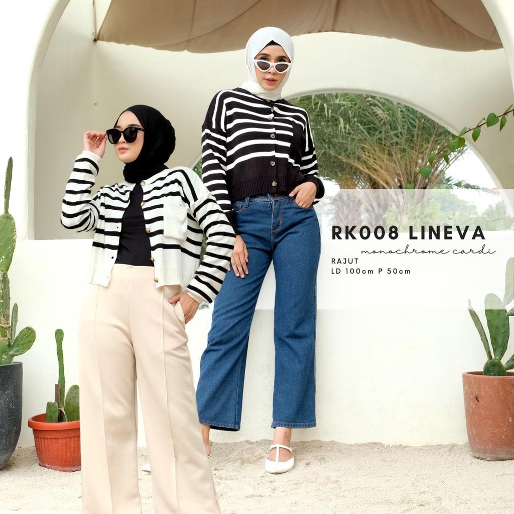 LINEVA MONOCHROME CARDI / RAJUT / BUSUI