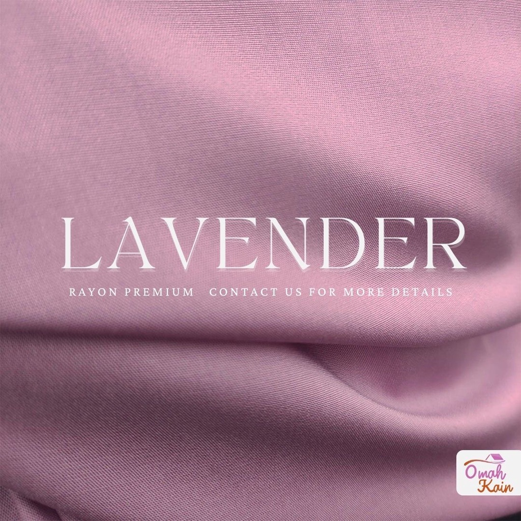 KAIN RAYON POLOS PREMIUM (TIDAK BERBULU, TIDAK NERAWANG,JATUH,ADEM DAN MEWAH)#omah kain-Lavender