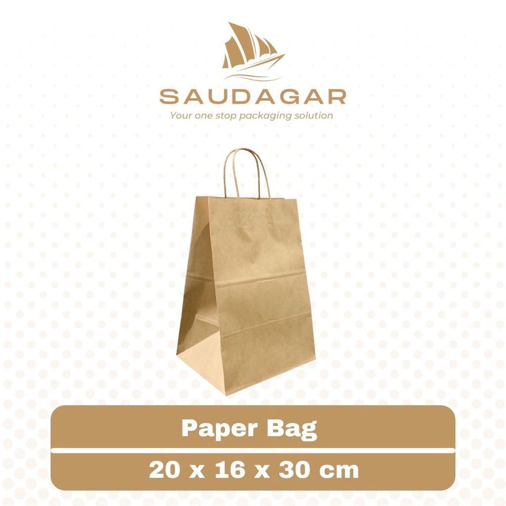 Shopping paper bag / tas kertas belanja kado 20x16x30 cm