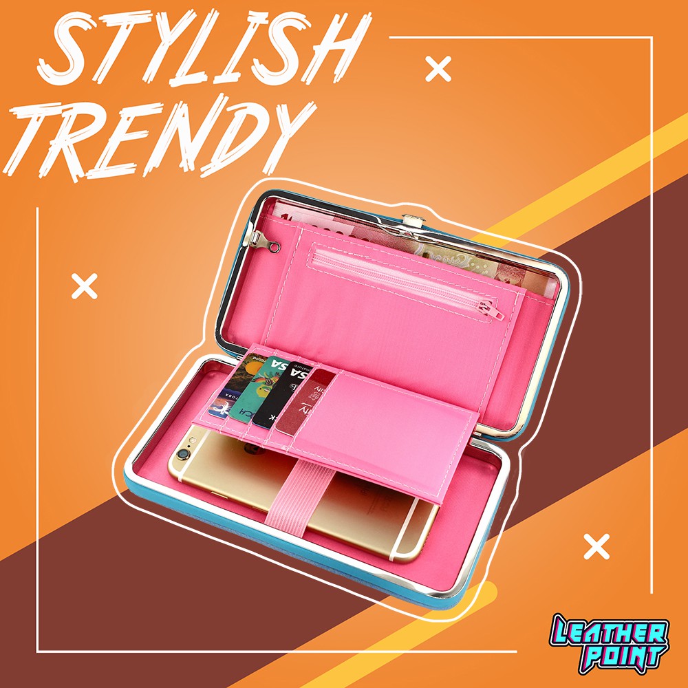 Dompet Hp dan Uang Panjang Wanita kulit Original Import - Jasper Peony | Dompet Wanita Panjang Murah