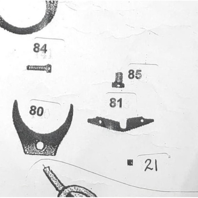 Sparepart P/N 81 Per BLOK Mesin Jahit Tradisional