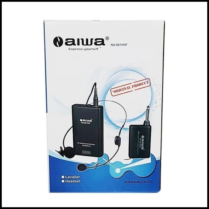 Mic Wireless Aiwa Na-801.Mic Headset Ama Jepit. Cocok Buat Imam. Pidat