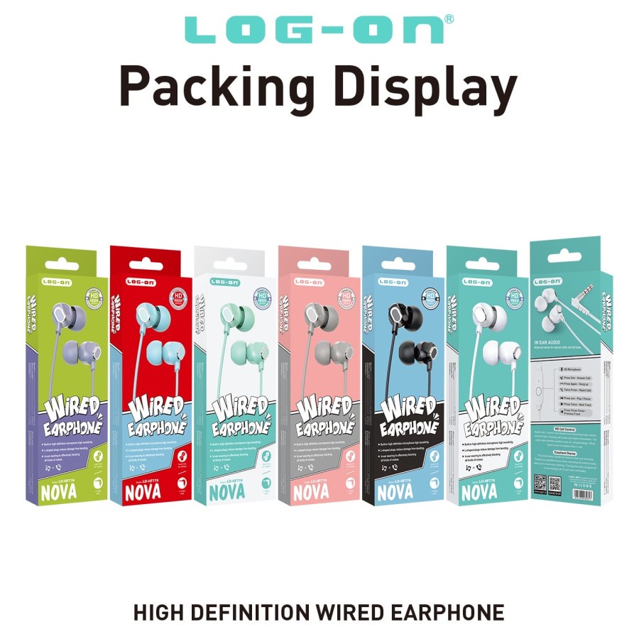 EARPHONE - HANDSFREE LOG ON HF 776 772 773 501 STEREO EARPHONE