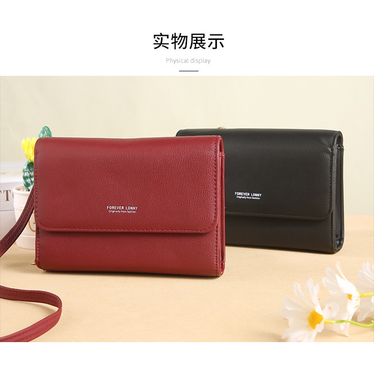 Serenity Tas Selempang Wanita Import ORI FOREVER LONNY Tas Bahu Remaja 2022 Kekinian Dompet HP Clutch 418