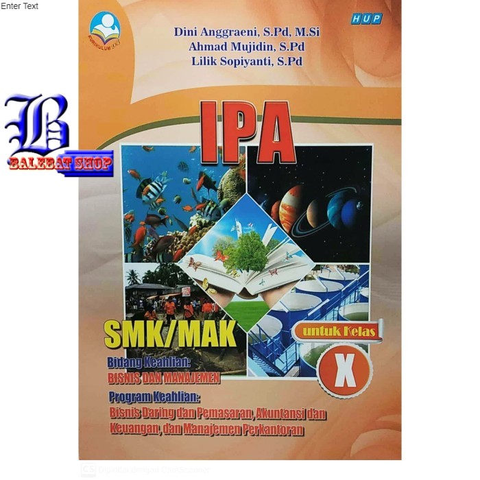 Buku ORIGINAL AMS 5 IPA BISMEN SMK MAK Kelas 10 X KURIKULUM 2013 REVISI HUP ORIGINAL TERBATAS BS-SMK