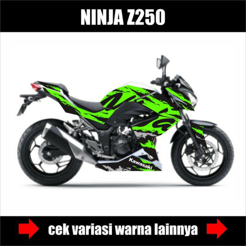 STRIPING NINJA Z 250 - STICKER NINJA Z 250 - VARIASI MOTOR NINJA Z 250 - DECAL NINJA Z 250