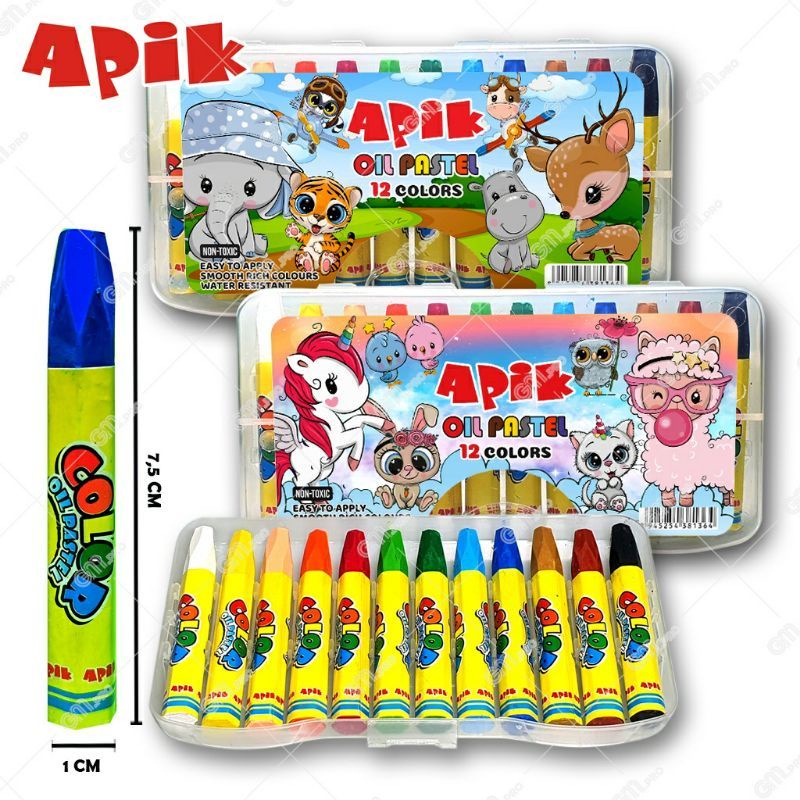 crayon minyak joyko 12 warna joyko oil pastel 12 color