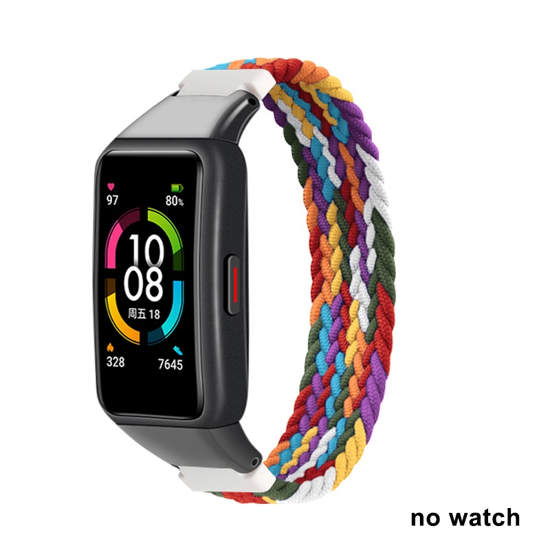 Strap For Huawei Honor Band 6 Strap Bracelet Nylon Elastic braid Wristband Wrist Belt