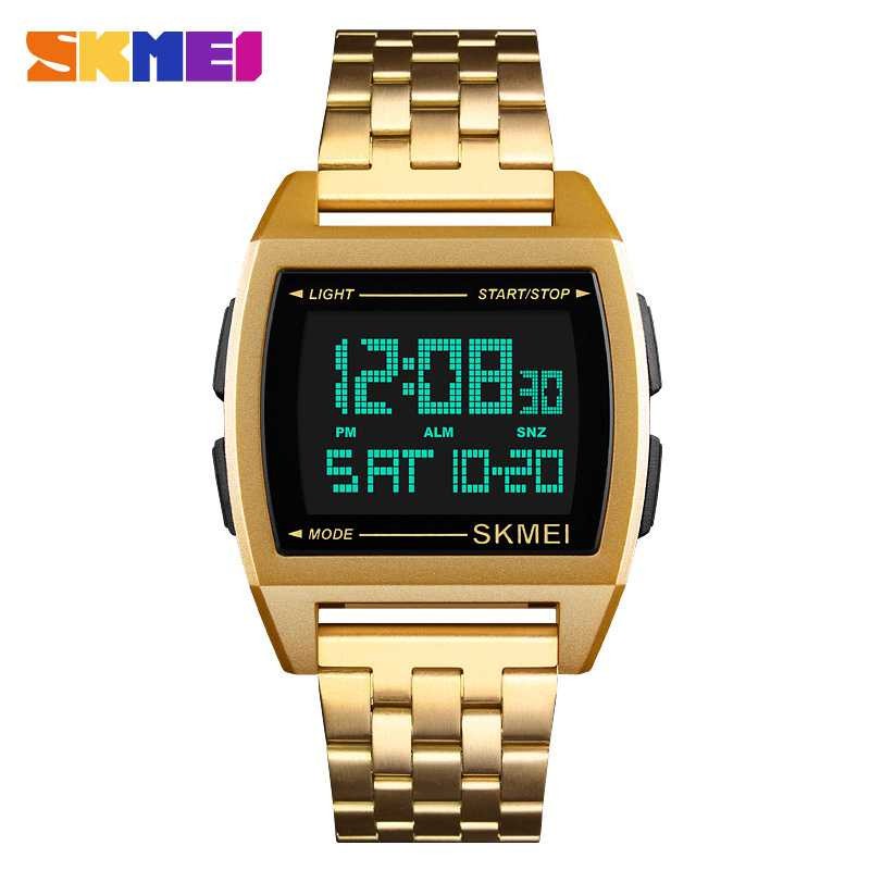 Jam Tangan Digital Pria - SKMEI 1368 Gold