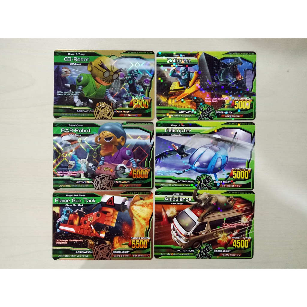 Full Set Strong Animal Kaiser M4 Bigger Card (6 Kartu)