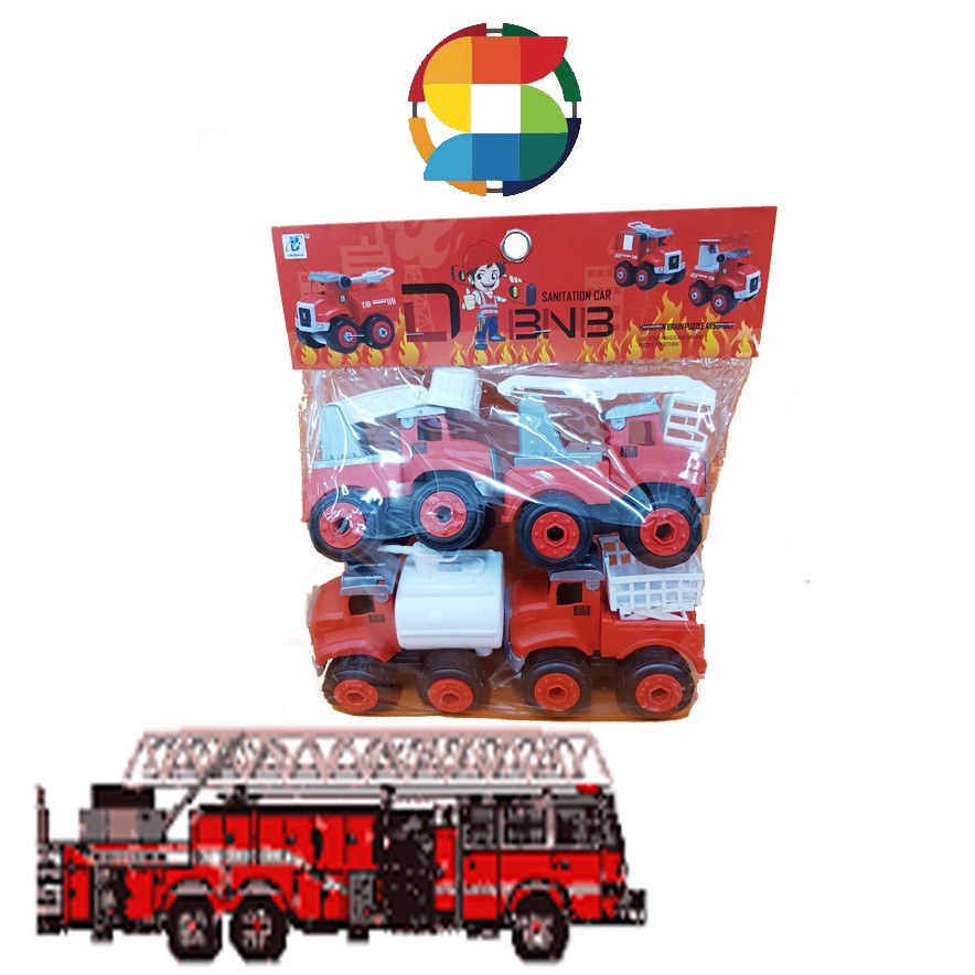 Mainan Truk Pasir/ Mainan Truck Kontruksi 4Pcs 6066