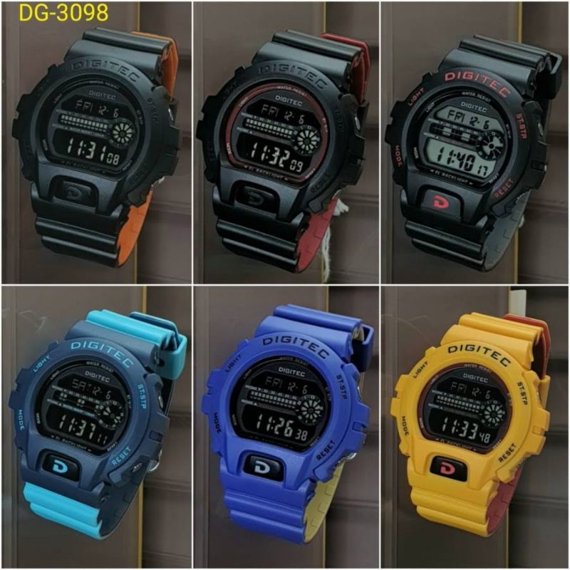 Digitec Original DG 5099T DG 3098T Two Tone Color / Jam Tangan Pria Tahan Air