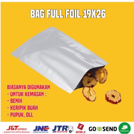 

BAG / SEAL U FULL FOIL UKURAN 19 X 26 19x26 | isi 100pcs