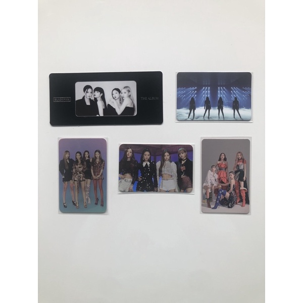 PHOTOCARD BLACKPINK THE ALBUM SAMSUNG THE SHOW LYRICS CARD OFFICIAL