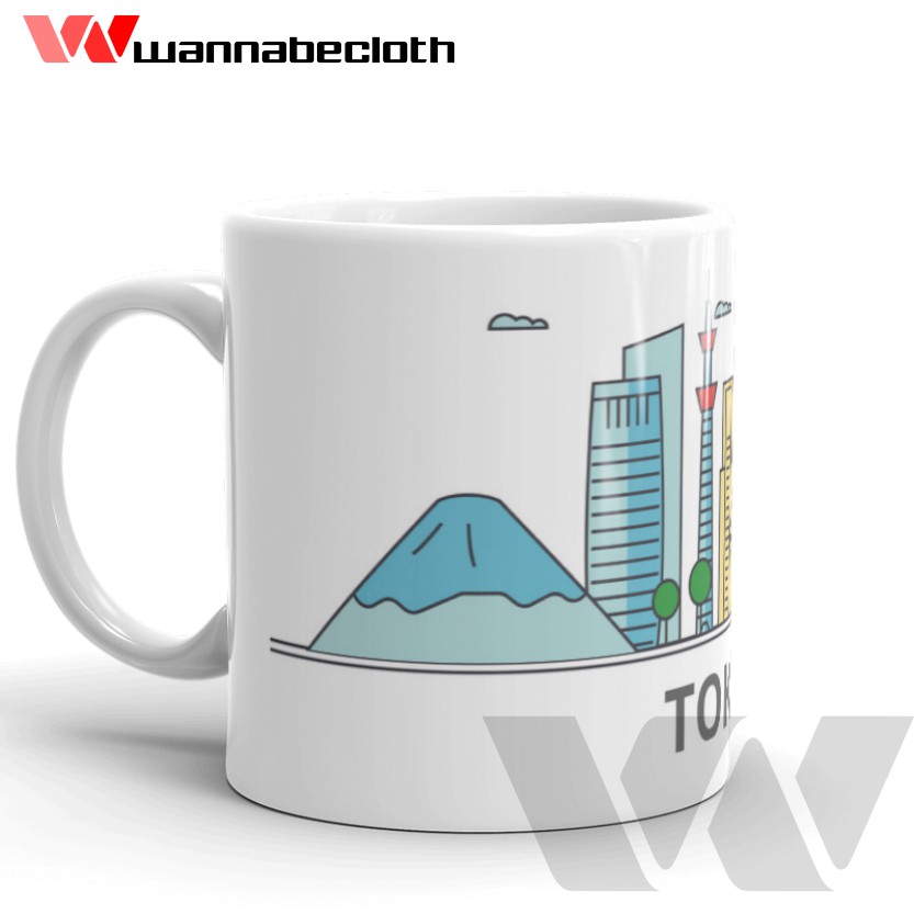 Gelas Tokyo Japan Jepang Mug Tokyo Japan Jepang Souvenir Tokyo Japan Jepang Mug World City Tokyo v2